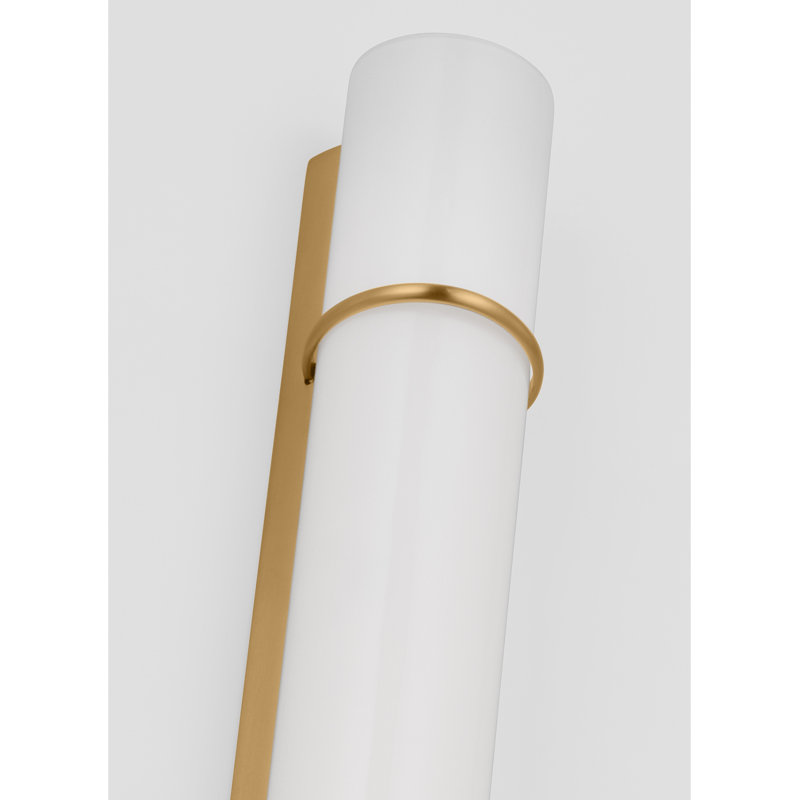 Éclairage à DEL à intensité variable pour meuble-lavabo Earby, Laiton brossé