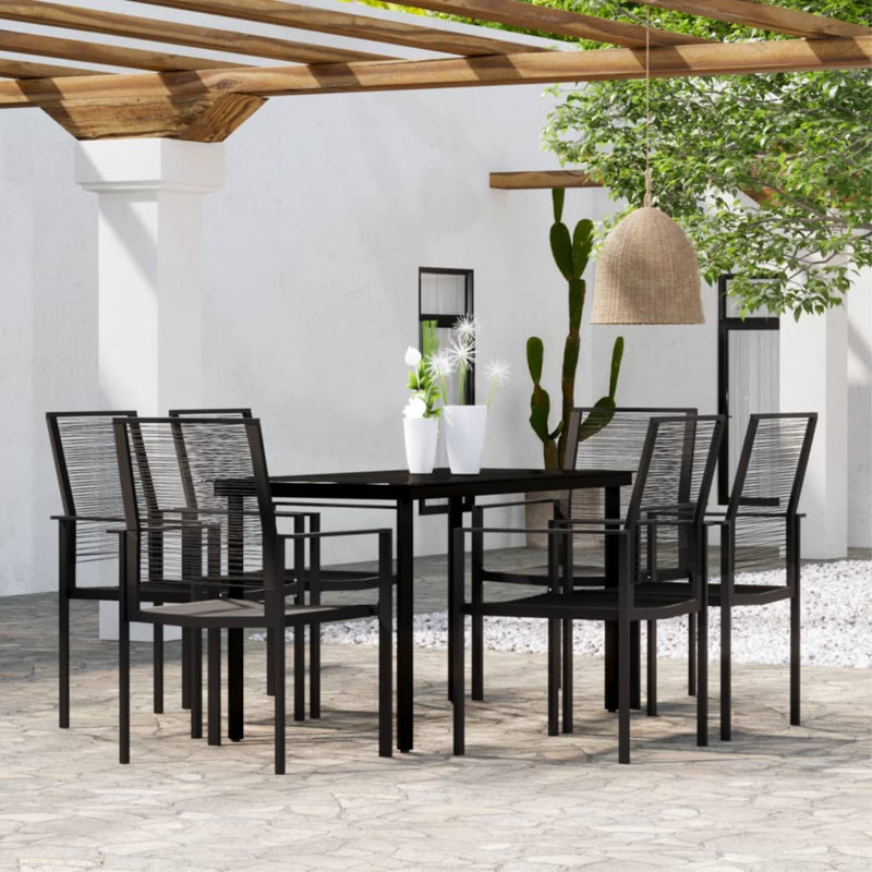 Ensemble repas pour 6 personnes Bria, L 55,1 po x l 27,6 po x H 29,1 po, 6