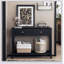Console avec tiroirs, table d'appoint en bois avec table de rangement étroite