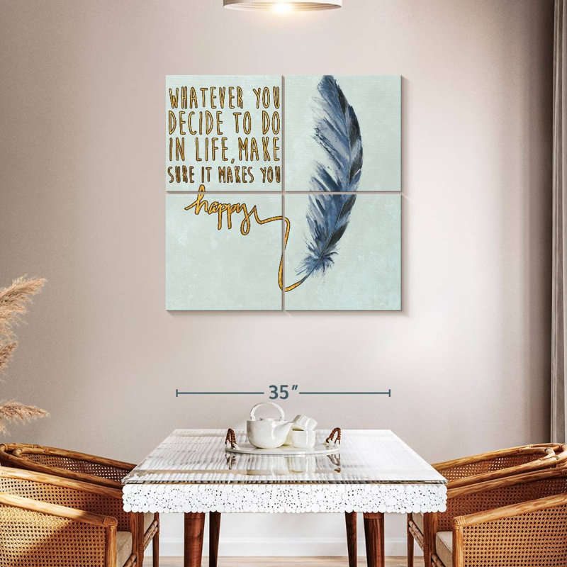 Tergel Decide On Happiness, 50" H x 50" W