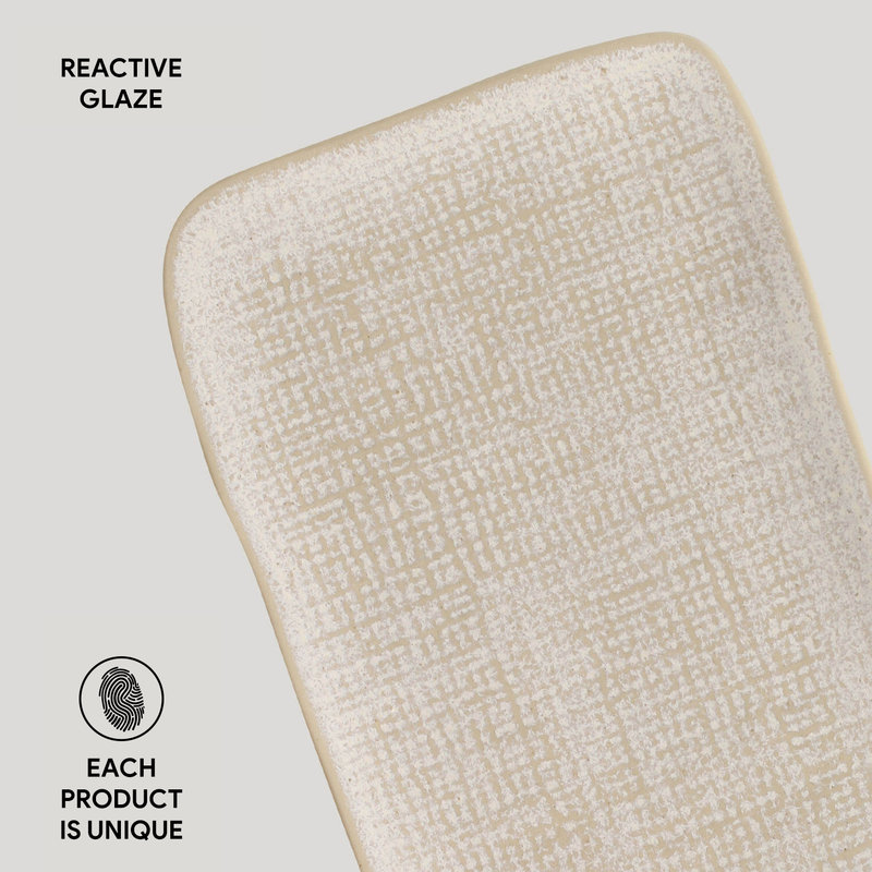 Latte Commercial Dishwasher Safe 10.63'' Stoneware Sushi Plate , Set of 4