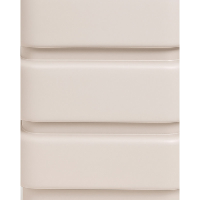 Table d'appoint en tôle, Blanc, H 19,5 po x l 12 po x P 12 po