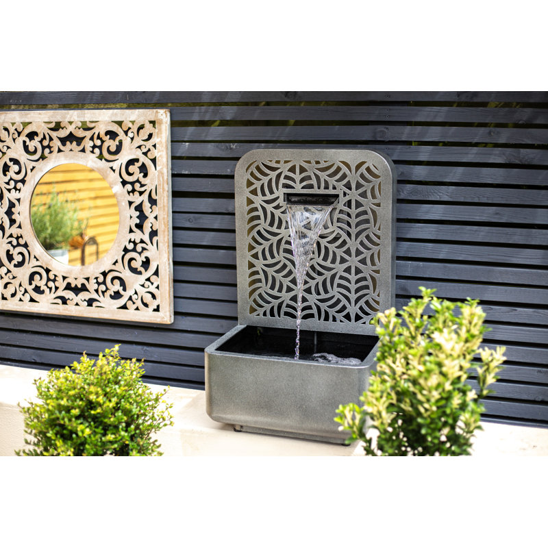 Denetra Easy Fountain Rene Falls with Lights Mains Plugin Powered Water Feature