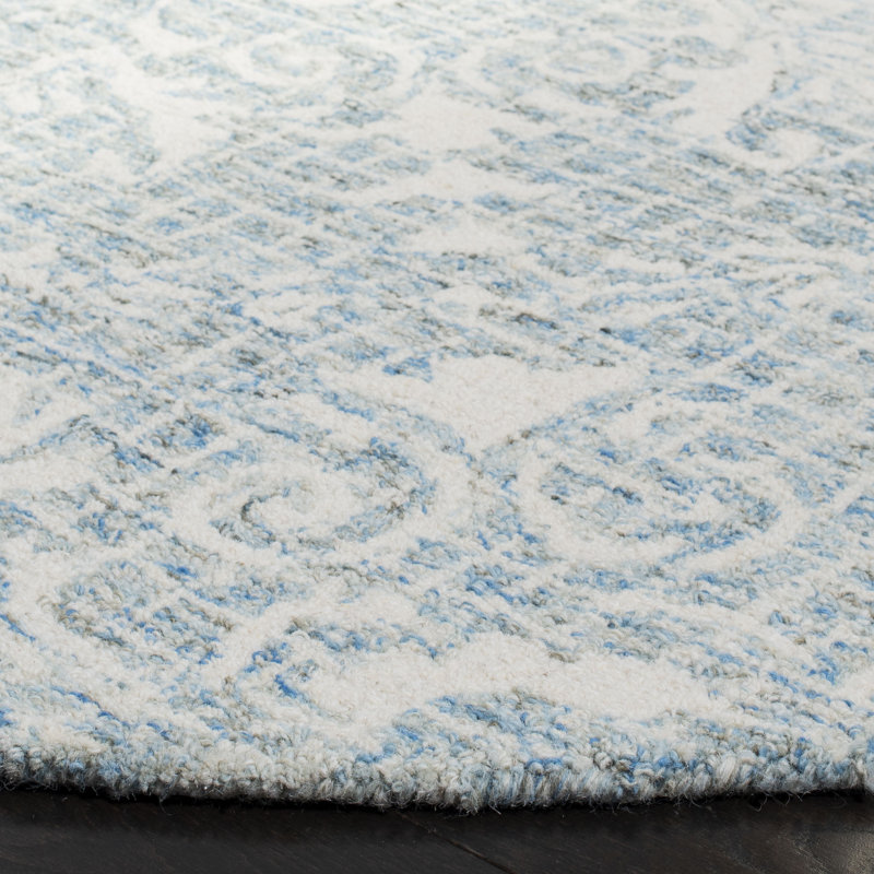 Locklin Hand Tufted Wool Oriental Rug, Square 6'
