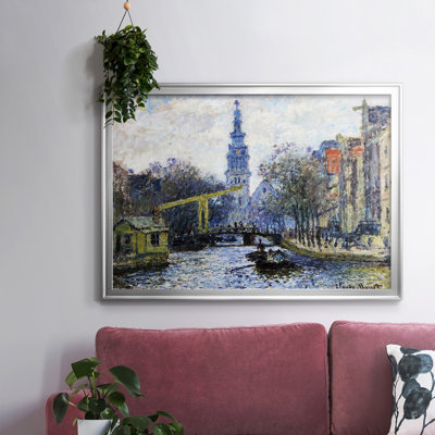 Canal in Amsterdam, 1874, reproduction d'art sur toile