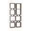 Mcleod Modern Asymmetric Freestanding Bookcase 4-Tier Storage Unit with 8 Open Compartments-25437580