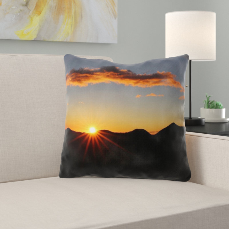 Coussin coucher de soleil