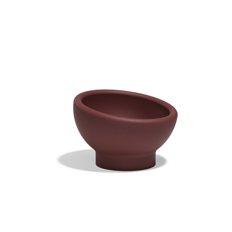 Luna Planter, 16.25" H x 23.5" W x 23.5" D, Garnet