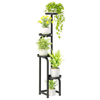 Support pour plante à 4 niveaux en métal