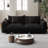 2-Piece Chenille Loveseat Modular Sectional Sofa for Small Space-211259873-211780479
