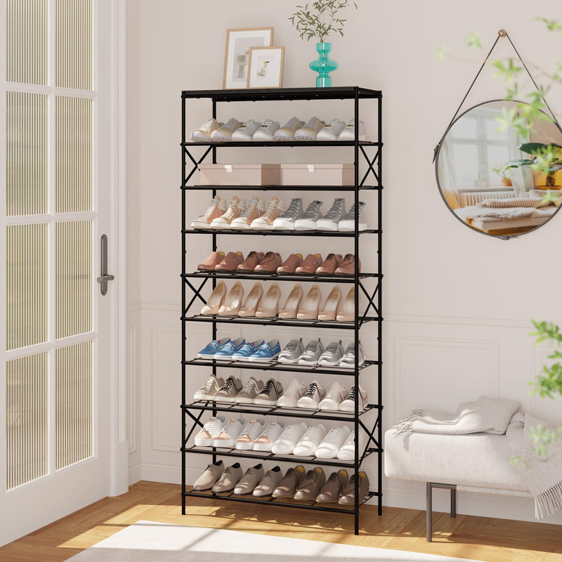 40 Pair Shoe Rack, Black