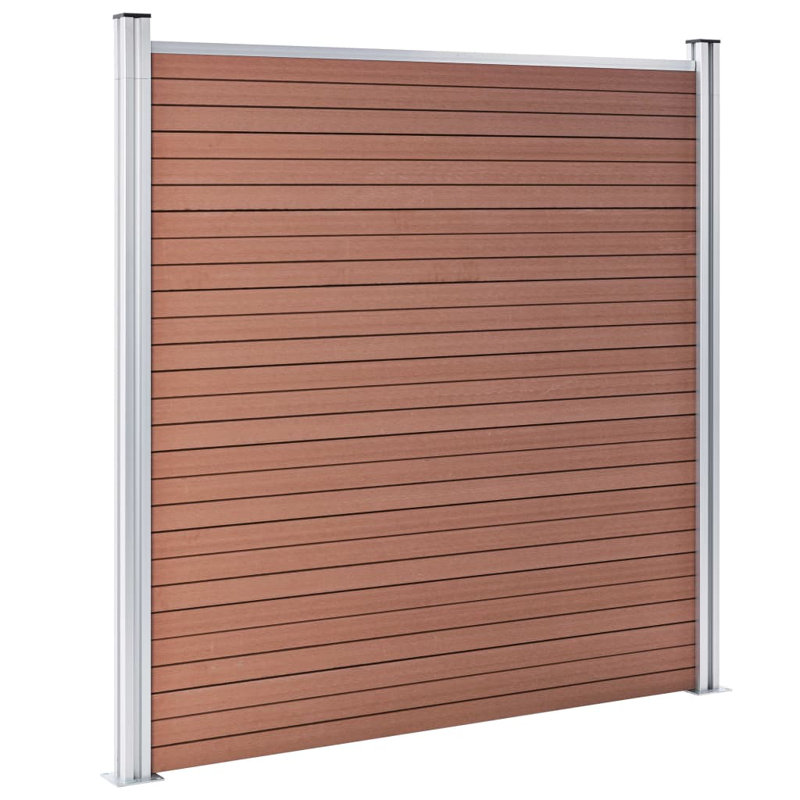 Sinead Garden Fence WPC 180x186 cm, Brown