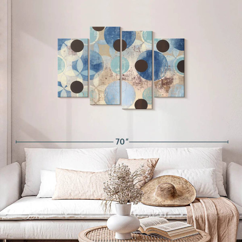 Avery Blue Dots, 27"H x 43"W