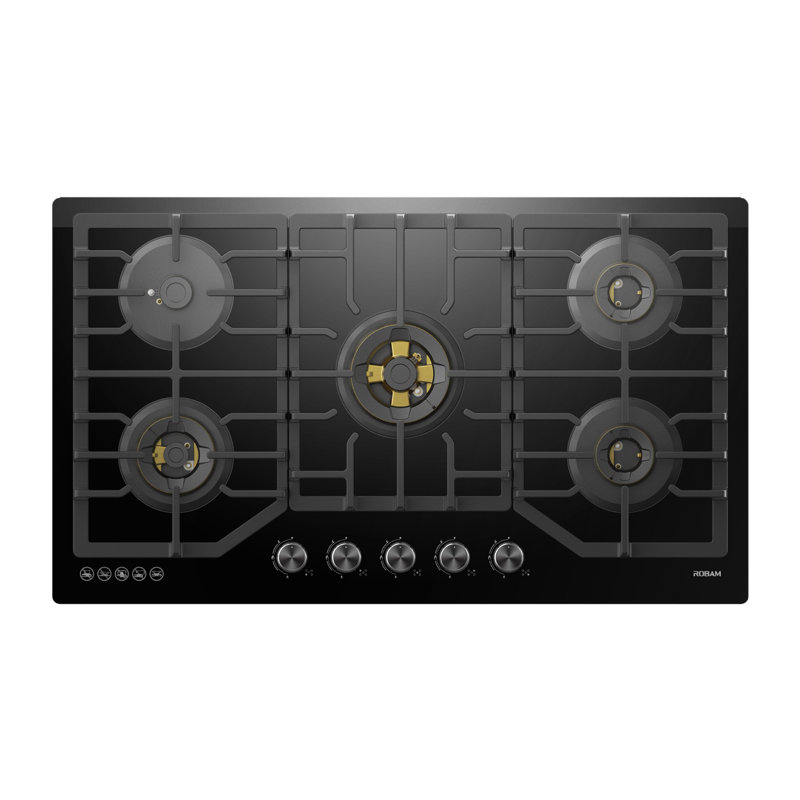 Robam 36" Black Natural Gas 5 Burner Cooktop