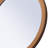 Wood Frame Round Freestanding Mirror