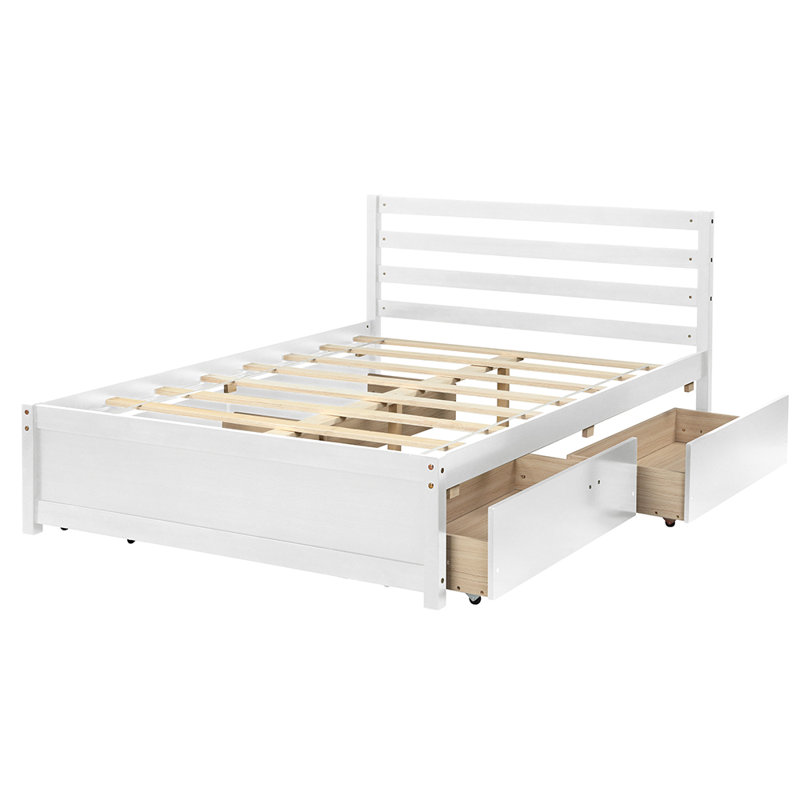 Eric Solid Wood Slat Storage Bed