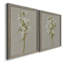 «White Field Flowers I», ensemble de 2 peintures sur toile encadrées-1126046348-1126046349
