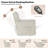 Power Lift Recliner Chair, Round Plush Faux Fur Footrest, Modern Electric Lounge Chair, Sturdy For Living Room, Bedroom-765143042