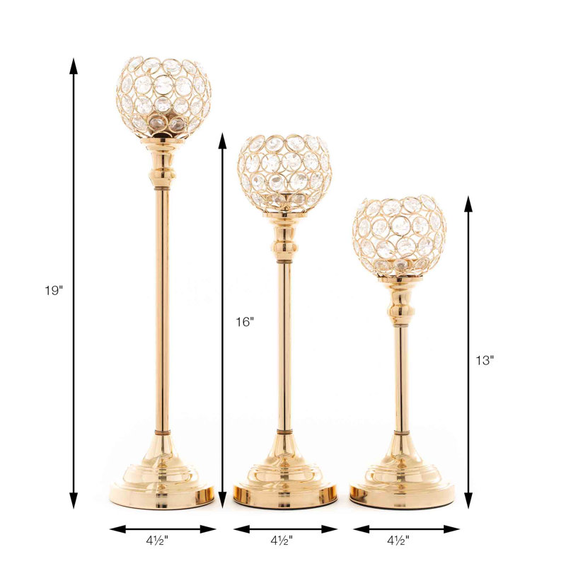 Tabletop Candlestick, Gold