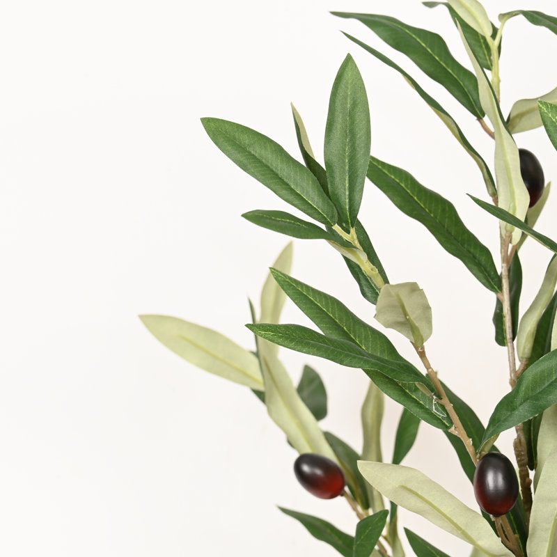 32" Artificial Olive Leaves Branch For Vase Filler, Farmhouse Long Stem Greenery Foliage Bulk Bouquet For Wedding Party Home Office Table Centerpiece Shelf Decorations