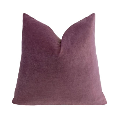 Solid Velvet Throw Pillow Cover