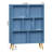 7 Cube Bookshelf, 3 Tier Modern Bookcase With Legs, Wood Cubeicals Organizer Storage Open Shelves, Retro Display Book Shelf, Freestanding Short Book Case For Bedroom,Living Room,Office-1887888322