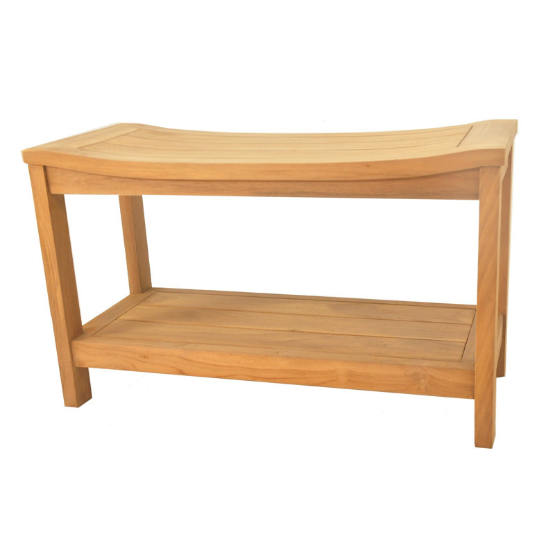 Wiggins 30'' W Teak Shower Bench