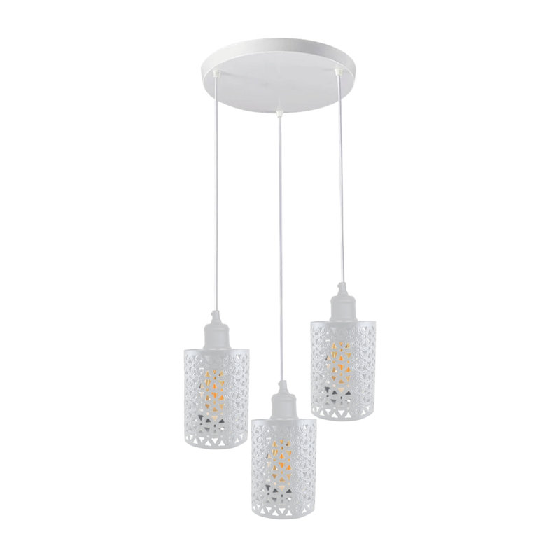 Rembert 3 - Light White Cluster Pendant