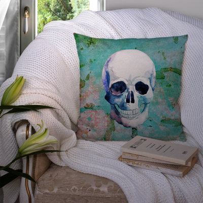 Skull Indoor/Outdoor Throw Pillow