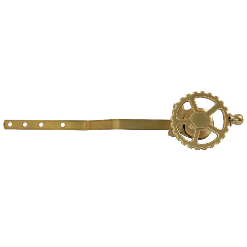 Kingston Brass Fuller Front Mount Toilet Tank Lever, Brushed Brass
