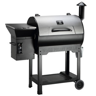Z Grills 450A Wood Pellet Grill Smoker in Black and Brown