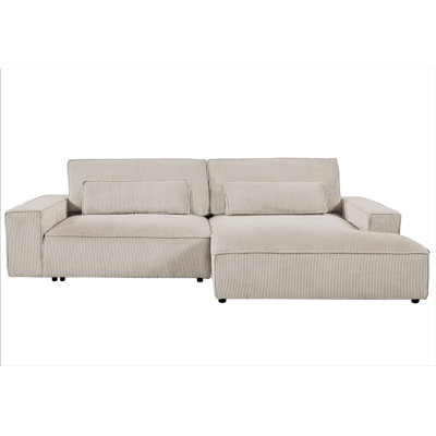 Corduroy L-Shaped Sectional