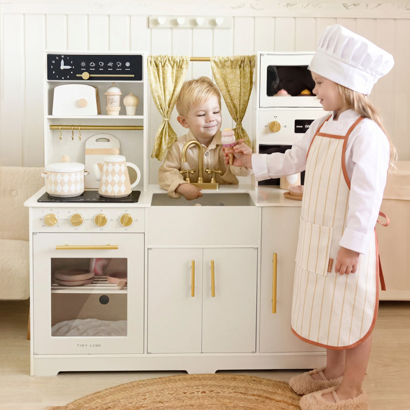 Tiny Land® Trendy Home Style Play Kitchen, White