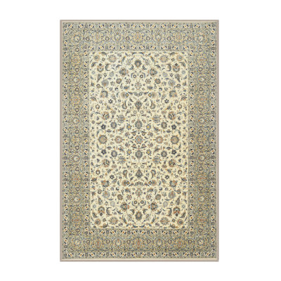 Tapis traditionnel vert / beige Gratz