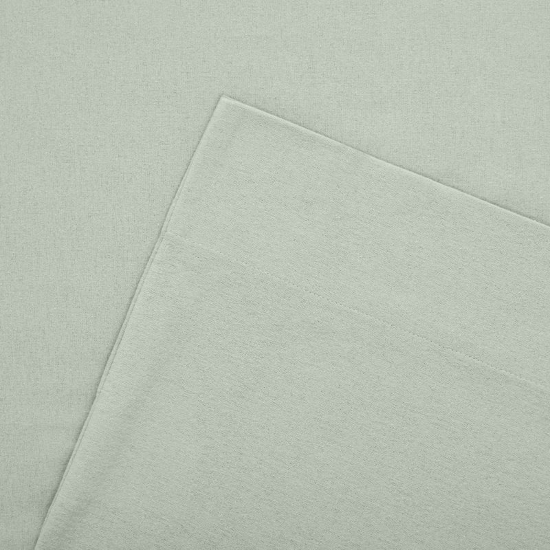 Modern Threads 4-Piece 100% Cotton Flannel Sheet Set – Soft and Durable for Every Season, King Sheet Set, Seafoam