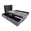 Lit simple avec rangement Robin en gris foncé