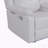 Blanche White Glider Recliner with LED Light