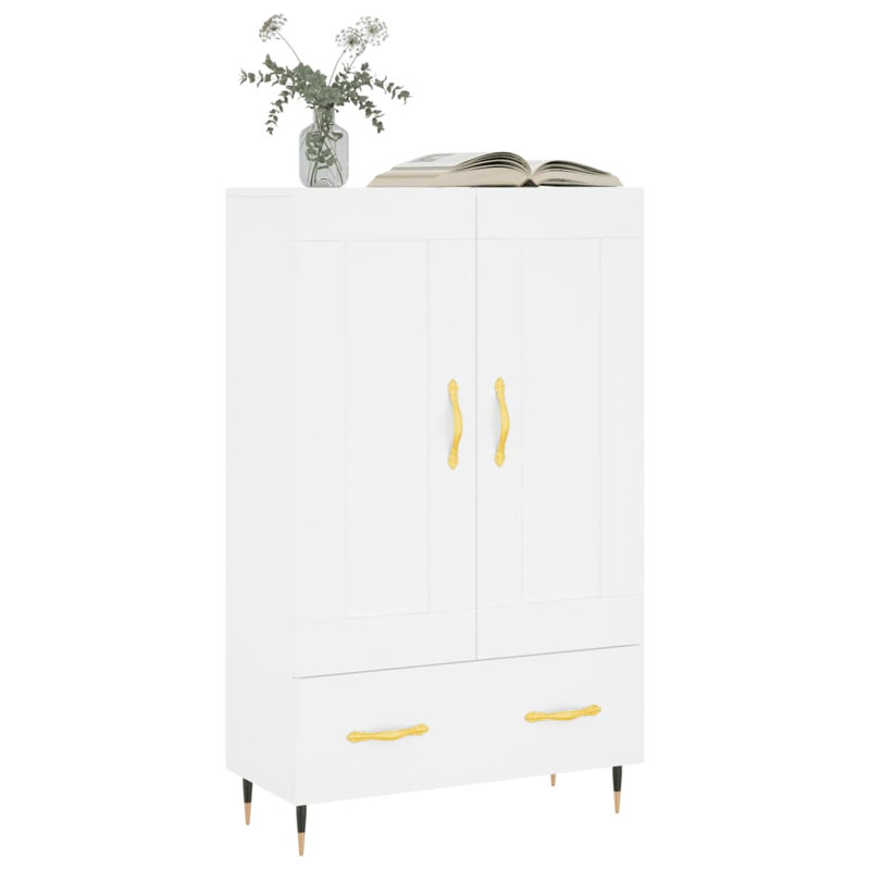 115cm H x 70cm W Bookcase, White