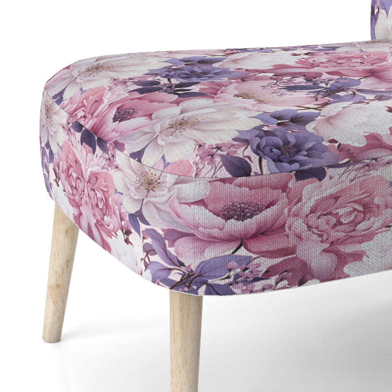 Chaise d'appoint rembourrée Cottage Springtime Blossoms