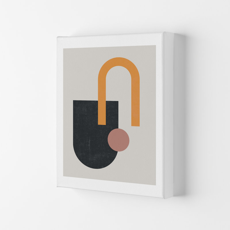 Mid Century Shapes A - Print, No Frame, 84cm H x 59cm W x 1cm D