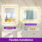 Dineen Front and Backlit LED Tempered Glass Vanity Mirror-790965720-790965722