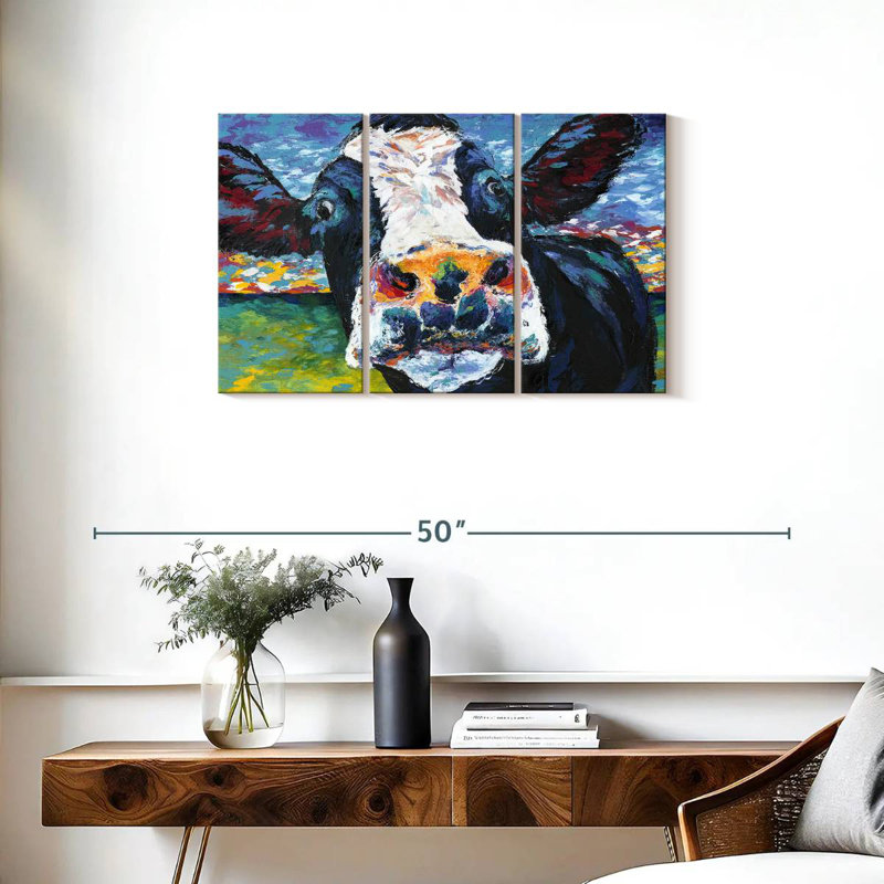 Brampt Curious Cow II, 20" H x 33" W