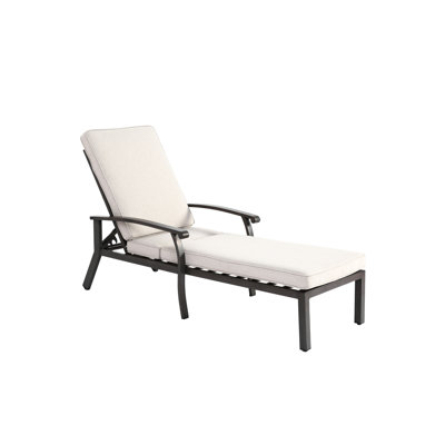 Méridienne ajustable en fonte d'aluminium avec roulettes et tissage croisé, matériau, profondeur de l'emballage 41,73 po, largeur 24,41 po, hauteur 12,99 po, poids 40,79 lb, tissage beige, taille X