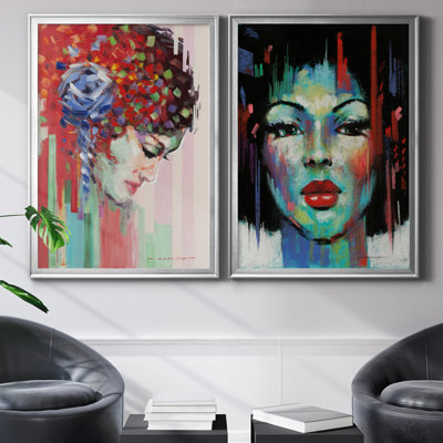 «Confetti Girl III», ensemble de 2 reproductions d'art