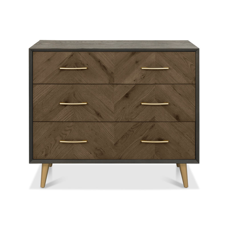 Ajaypal 100 cm W Chest of 3 Drawers
