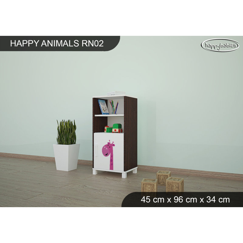 45cm W Animals Kids Cube, Chestnut