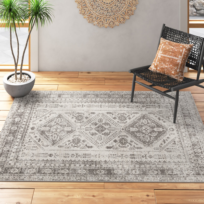 Dickison Washable Oriental Indoor Rug, Rectangle 7'10" x 10'