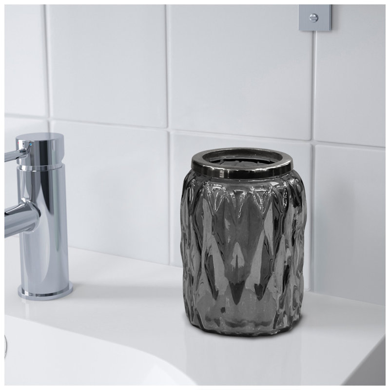 Glacier Bathroom Accessory, Smoke/Black