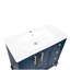 Lavabo 35,6 "en céramique blanche, seulement évier en céramique, sans armoire