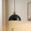 Luminaire suspendu en forme de dôme à intensité variable 11,81 po pour îlot de cuisine (ensemble de 2)-1421491355